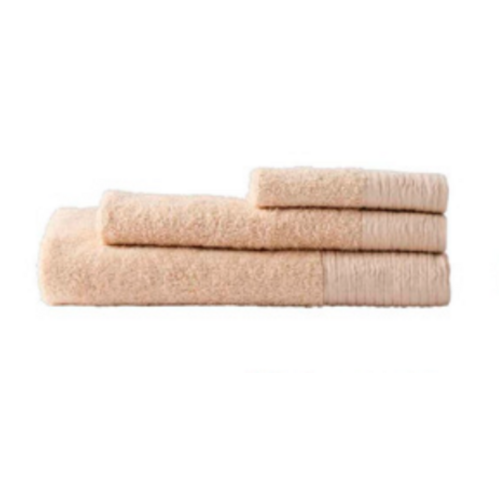 Hand Towel 4 Pack Beige Royal Doulton Wide Border Organic Cotton 