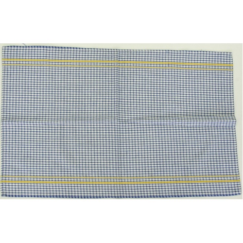 Tea Towel Waffle Check Blue 46x71