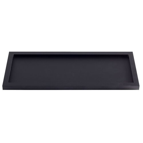 Acrylic Black Rectangular Amenity Tray