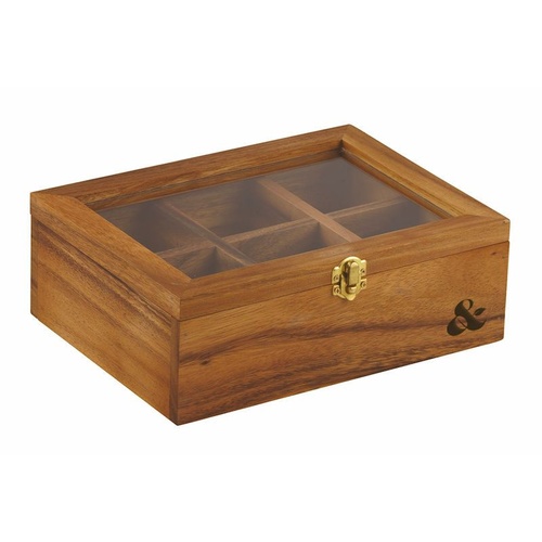 Davis & Waddell Acacia Wood Tea Box 
