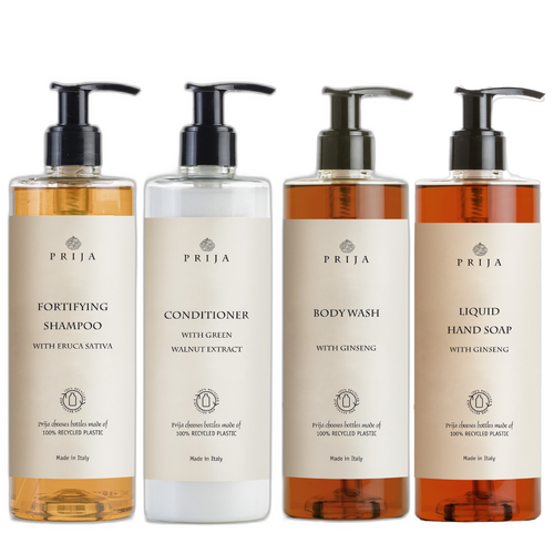 Prija Fortifying Shampoo, Conditioner, Body Wash & Liquid Hand Soap 380ml