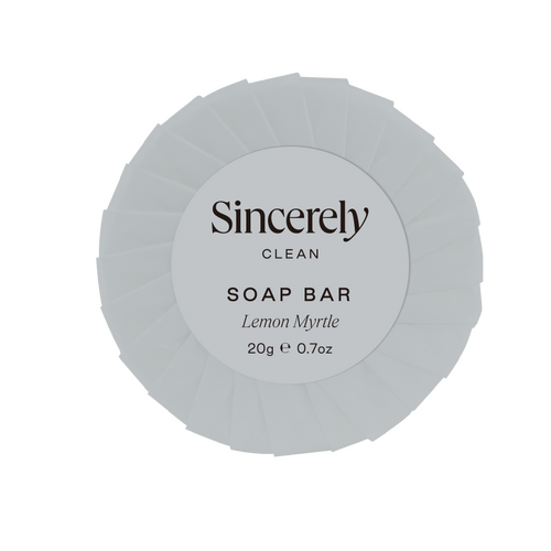 1 x Sincerely Clean Pleat Wrapped Soap Bar 20g