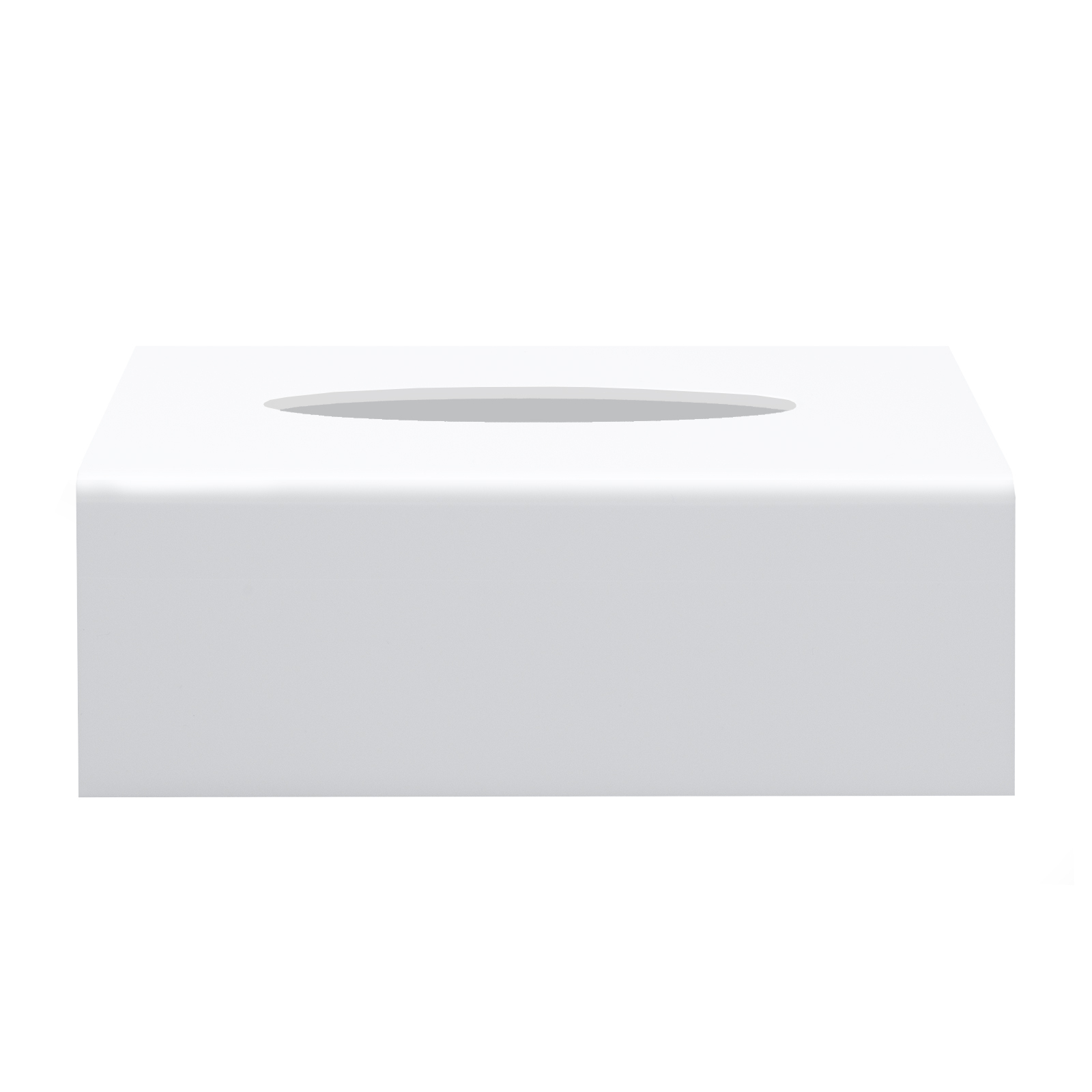White plastic best sale tissue box cover