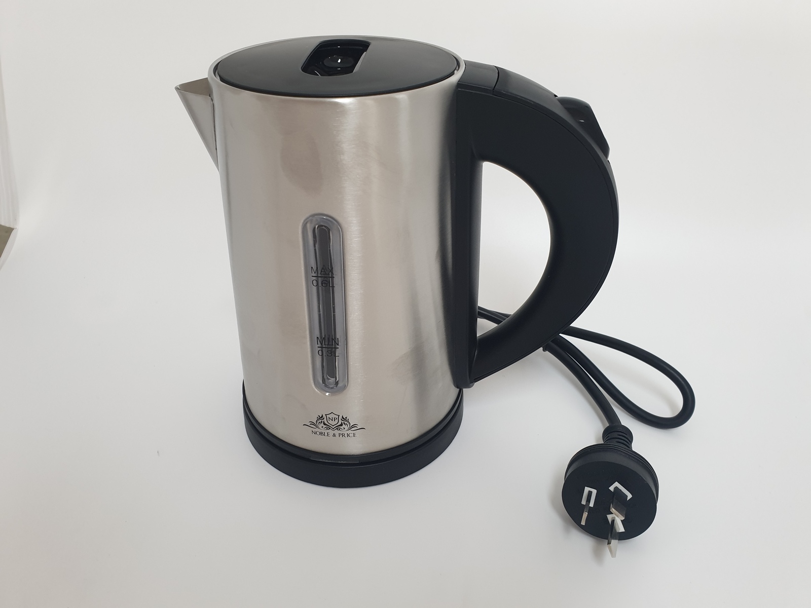 Noble & Price Electric Kettle 0.6lt Stainless Steel