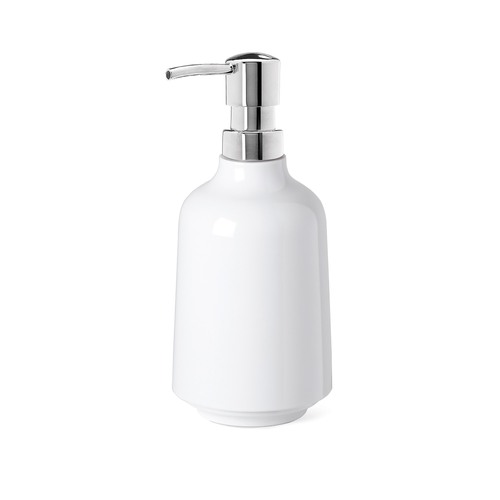Glossy White Soap Pump 385ml