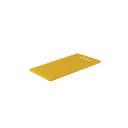 Chef Inox Cutting Board Polyethylene Yellow with Handle 250 x 400 x 13mm