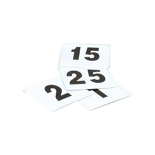 Tablekraft Table Number Set – 1-25 (Black On White)