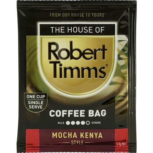 Robert Timms Coffee Bags Mocha Kenya X 100