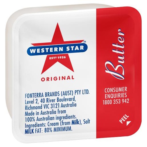 Western Star Salted Butter 8g Portions x 200