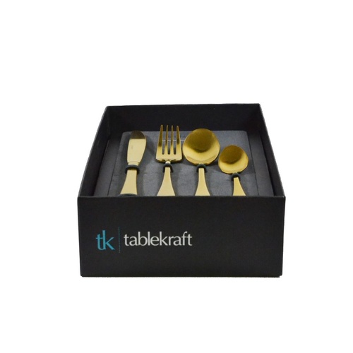 Tablekraft Soho Gold 16Pc Cutlery Set