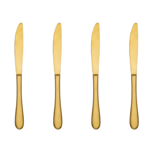 Tablekraft Soho Gold Dessert Knife x 4