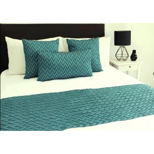 Cushion Balmoral Teal King Bed