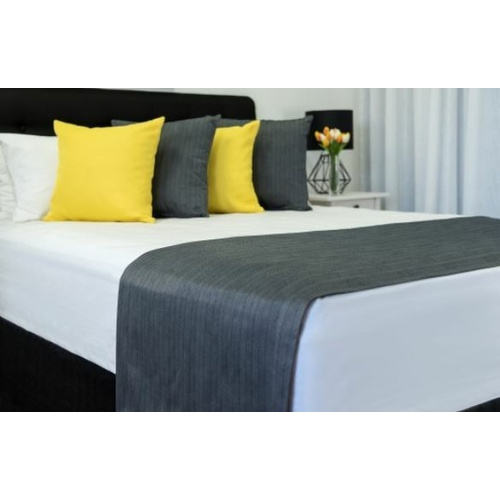 Newington Charcoal Square Cushion