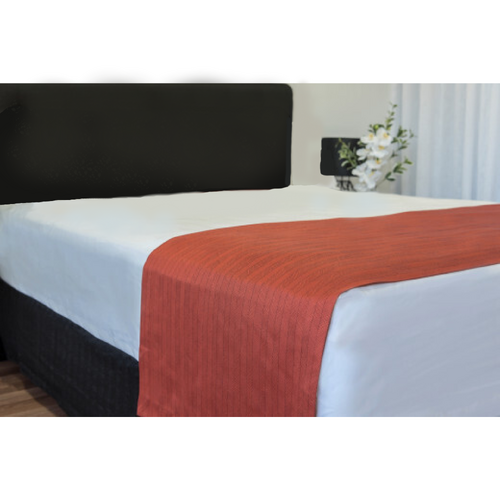 Newington Orange Bed Runner Single