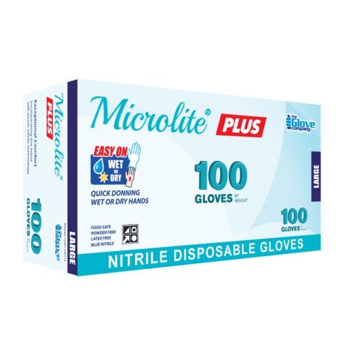 100 x Small Microlite® Plus Nitrile Disposable Gloves