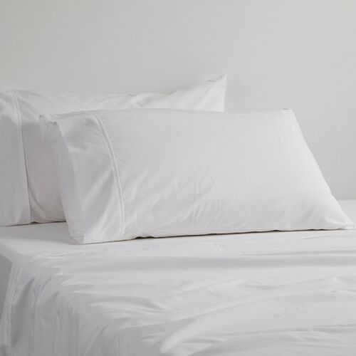 King 300TC Cotton Percale Sheet Set - Silver