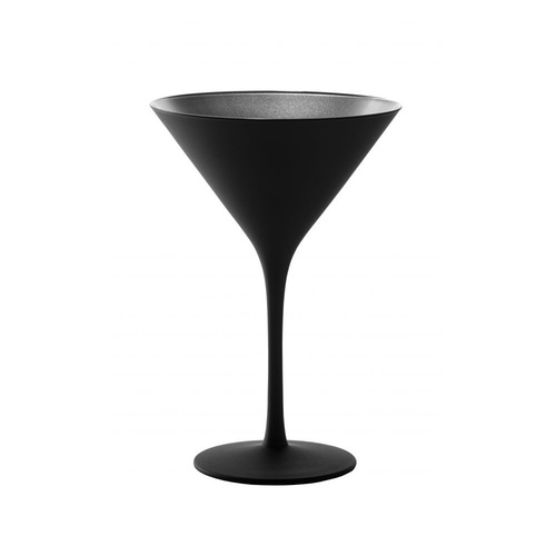 Stolzle Olympic Cocktail Glass 240 ml Black/Silver X 6