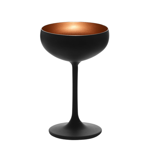 Stolzle Olympic Champagne Coupe 230 ml Black/Bronze X 6