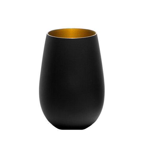 Stolzle Olympic Tumbler Black/Gold 465ml x 6