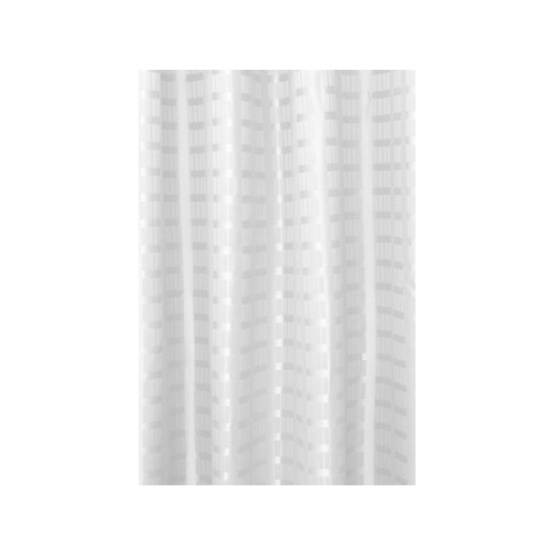 Extra Long Shower Curtain Box Stripe White