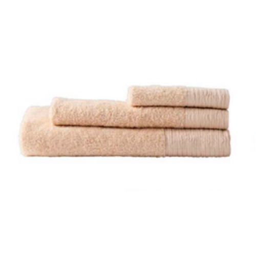  Face Washer 4 Pack  Beige Royal Doulton Wide Border Organic Cotton
