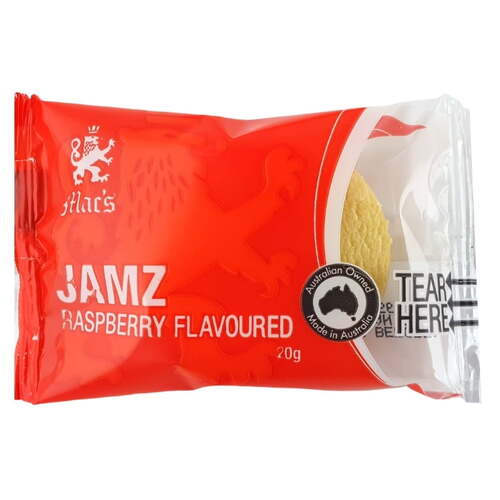 Mac's Raspberry Jamz Shortbread Portioned Biscuit x 100