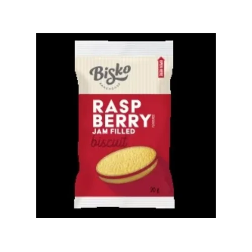 Bisko Raspberry Jamz Shortbread Portioned Biscuit x 100