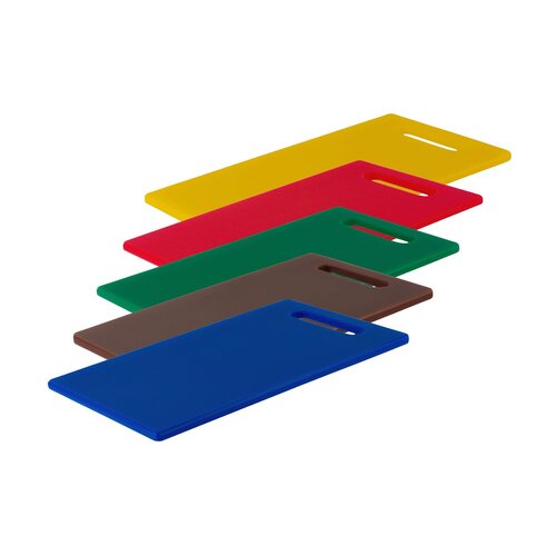 Chef Inox Cutting Board Polyethylene Coloured Set 5pc with Handle
