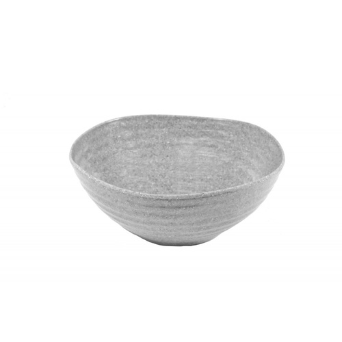 Jab Stone Grey Ripple Effect Organic Bowl 150Mm x 6