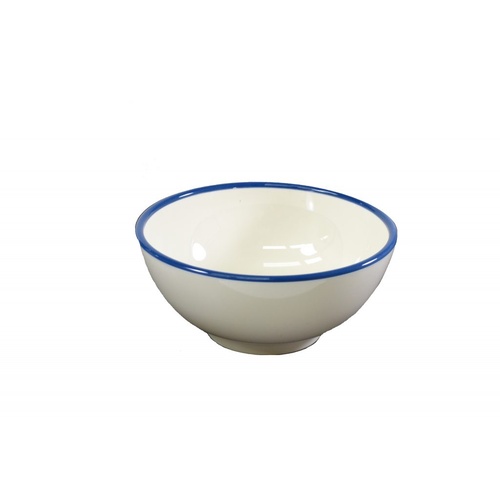 Jab Vintage Enamel Look Blue/Cream Bowl 125mm x 6