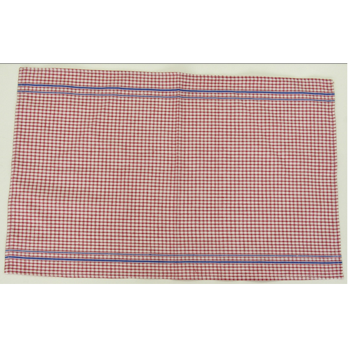 Tea Towel Waffle Check Red 46x71