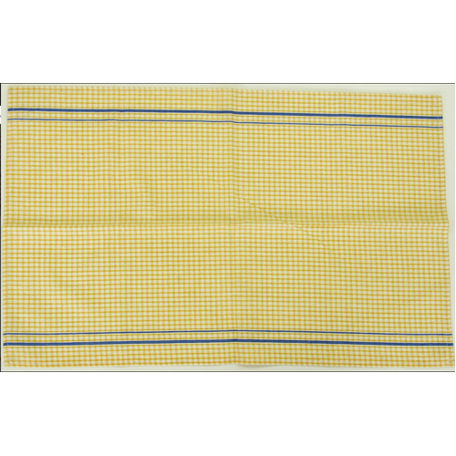 Tea Towel Waffle Check Yellow 46x71