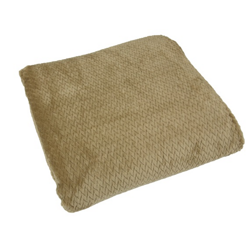 Herringbone Fleece Blanket Latte SB 180x245
