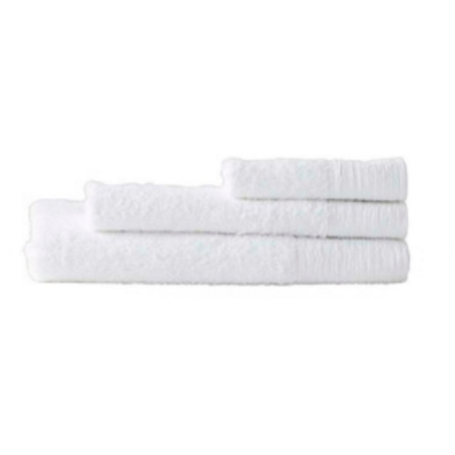 Royal Doulton Wide Border Organic Cotton Bath Towel | White x 2