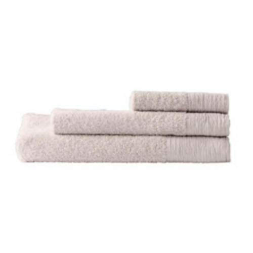 Royal Doulton Wide Border Organic Cotton Bath Towel | Silver x 2