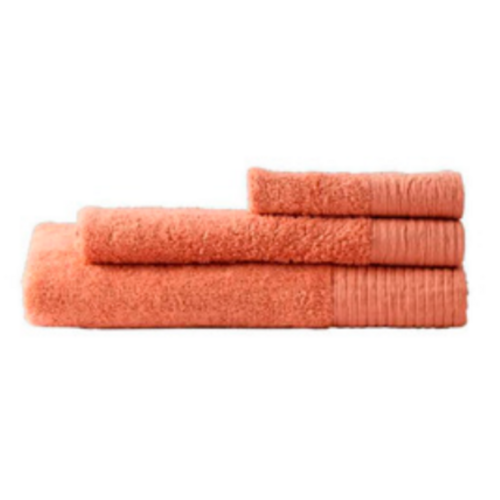 Hand Towel  4 Pack Teracotta Royal Doulton Wide Border Organic Cotton 