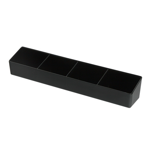 4 Compartment Long Sachet Holder Black