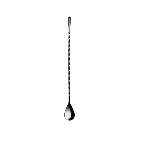 Zanzi Tear Drop Bar Spoon 30cm Gunmetal Black
