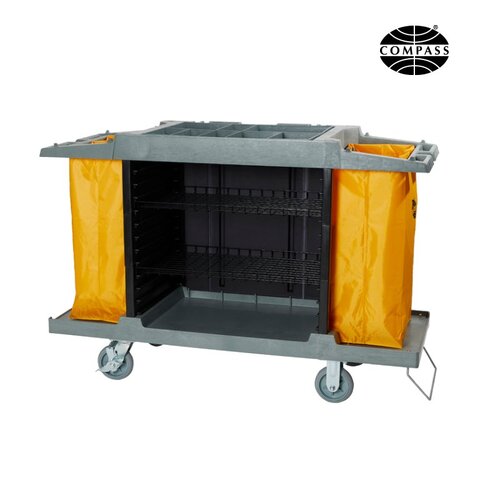 Compass Compact Open Front Housekeeping Trolley