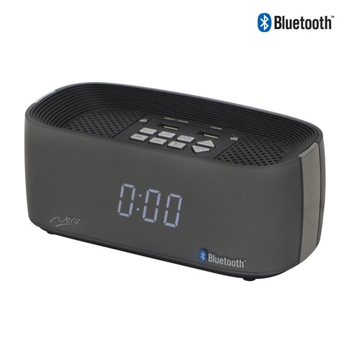 Nero Titanium Bluetooth Alarm Clock Radio