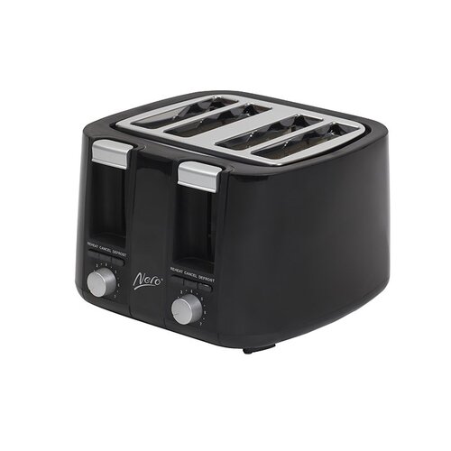 Nero Black Toaster 4 Slice