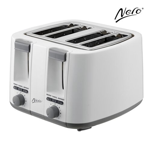 Nero 4 Slice Toaster White