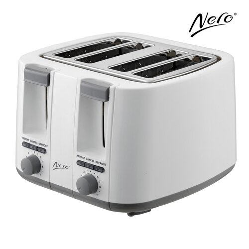 Nero 4 Slice Toaster White 