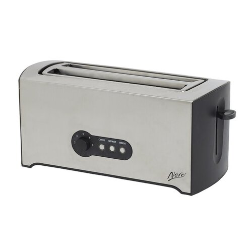 Nero 4 Slice Toaster Stainless Steel Rectangular