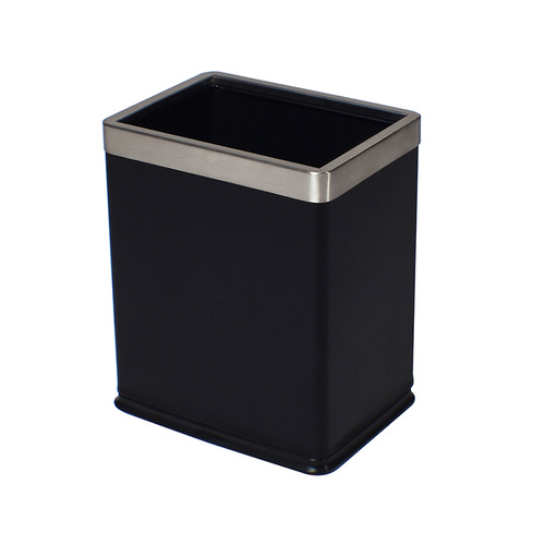 8L Rectangular Bin Black x 1