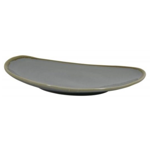COAST STORM GREY TRIANGULAR WIDE PLATE 230mm x 6