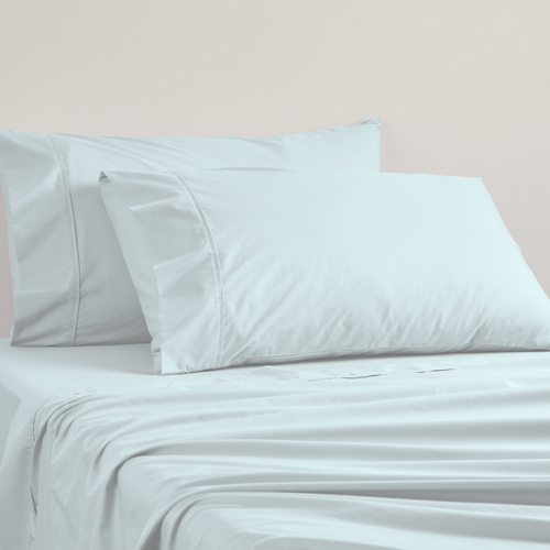 King Single Sheet Set 250TC Polycotton Percale - Chambray