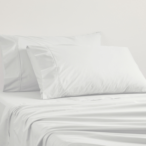 Queen Sheet Set 250TC Polycotton Percale - Silver