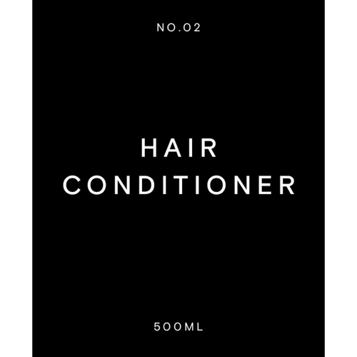 Black 55 x 70mm Conditioner Label for Alva Bottle