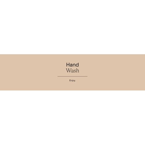 Light 50 x 200mm Hand Wash Label for Alva Bottle
